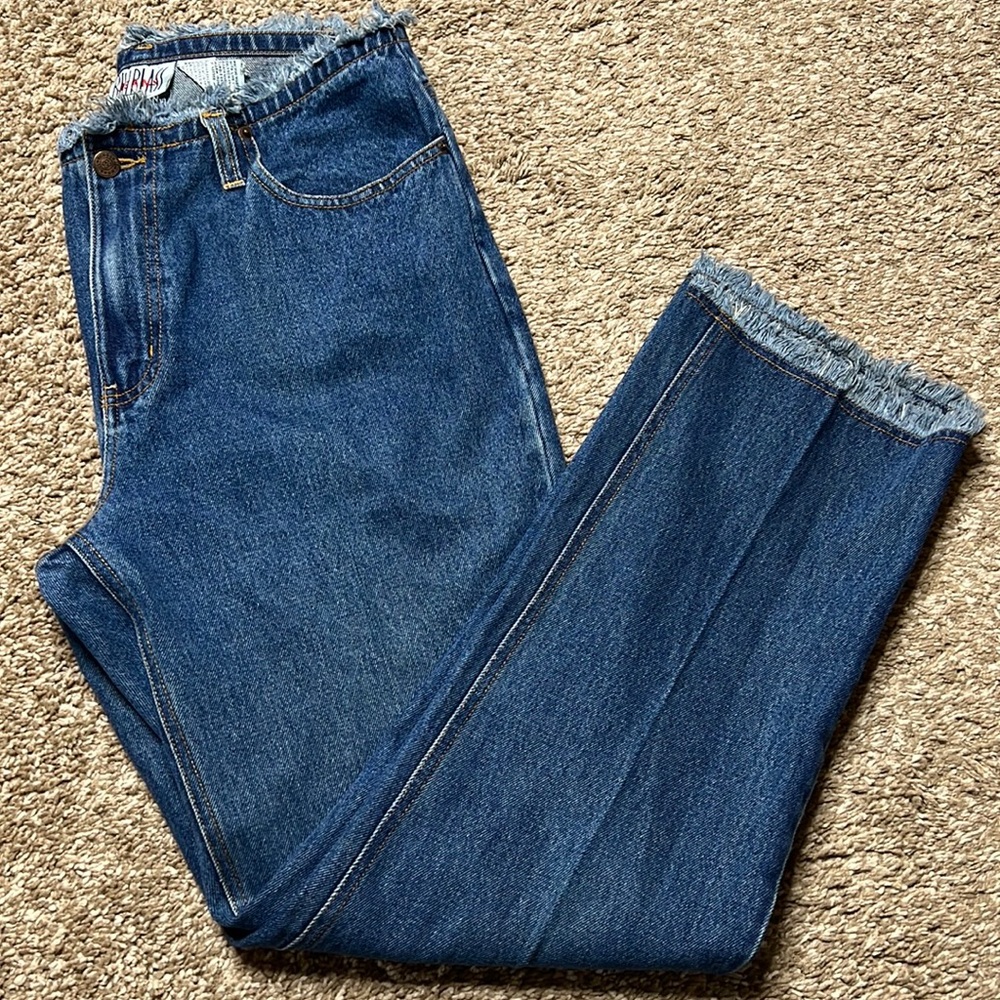 Vintage Bill Blass frayed hem and waist line size 12